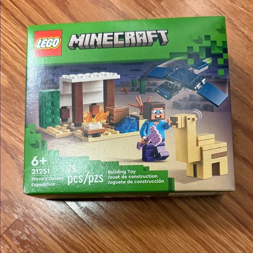 Lego Minecraft Steve’s Desert expedition set 21251 new in sealed box 75 pieces